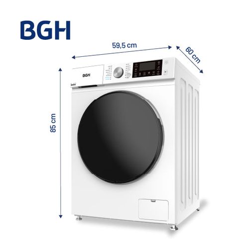 Lavarropas BGH Inverter Carga Frontal Blanco 9kg
