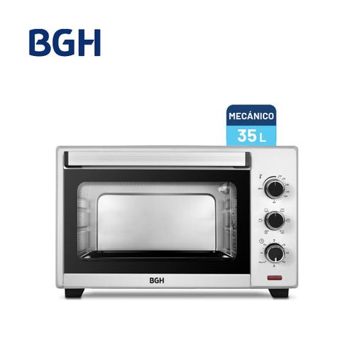 Horno Eléctrico BGH Mécanico Silver 35 Litros
