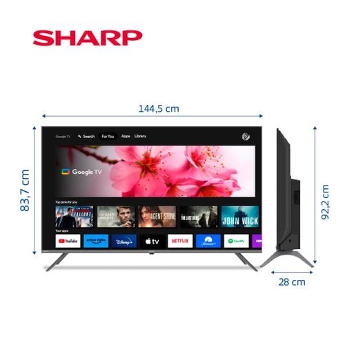 TV Sharp 4K UHD 65" Google TV