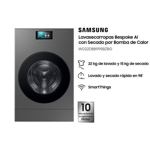Lavasecarropas Samsung Bespoke IA 22 KG