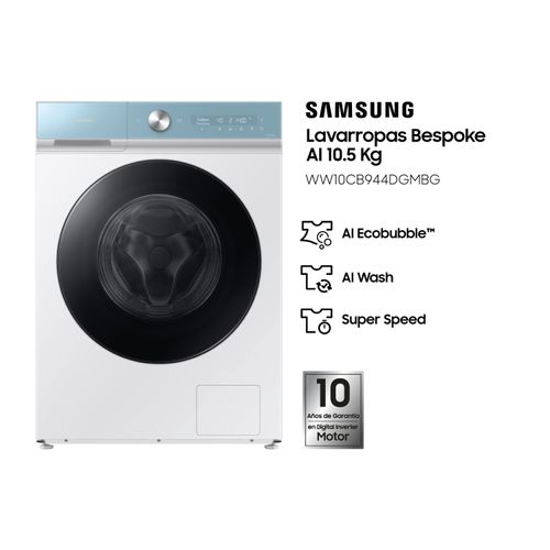 Lavarropas Samsung Bespoke IA 10.5 KG  White