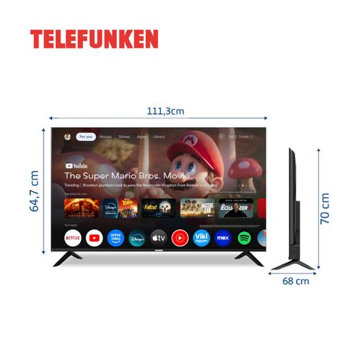 TV Telefunken 4K UHD 50" Google TV